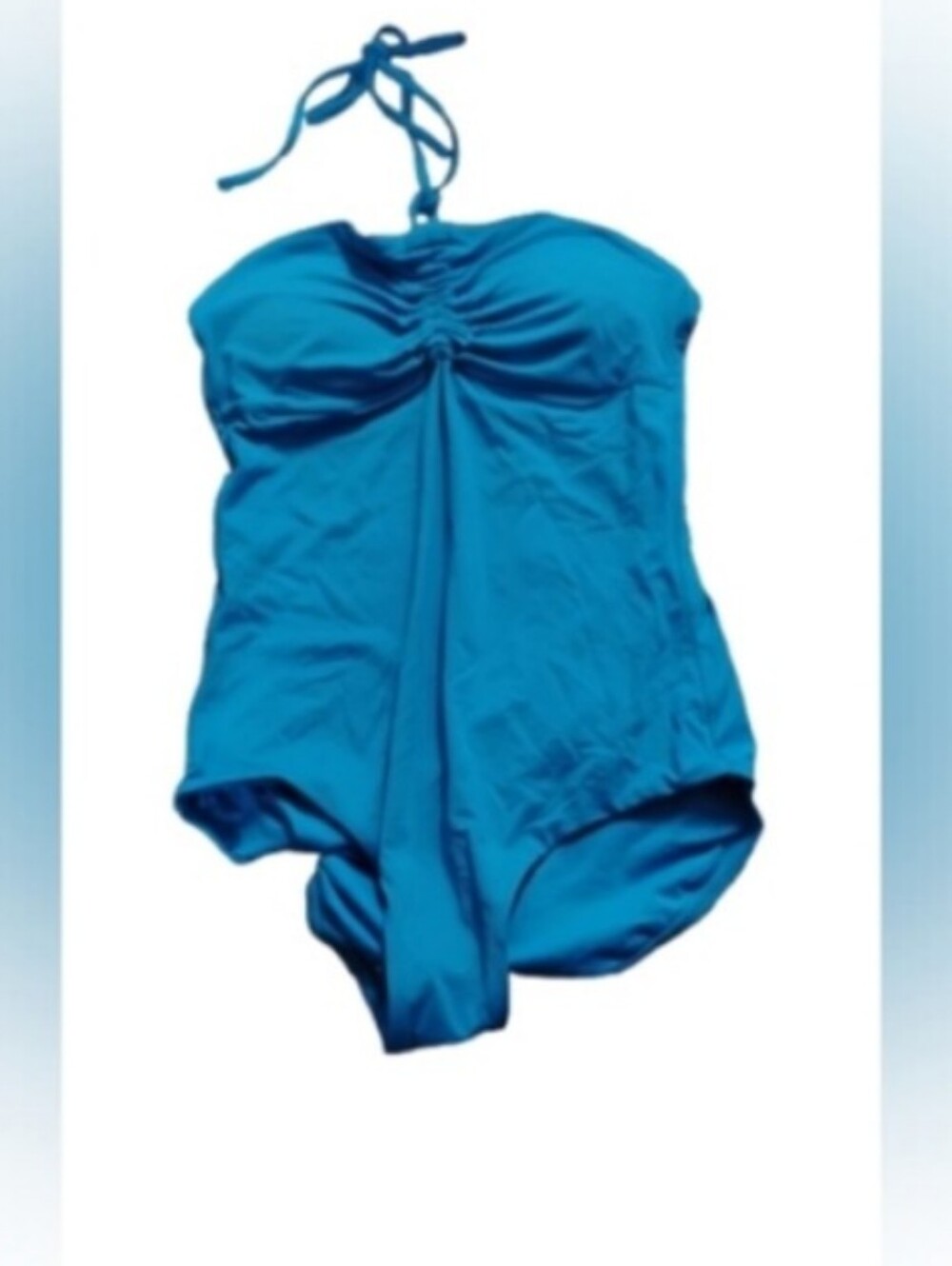 NWT Sunn Lab Swim Pacific Blue Halter One Piece Swimsuit Sz Small